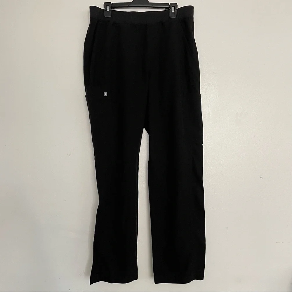 Men’s FIGS Axim Cargo Scrub Pants Black Size XL
